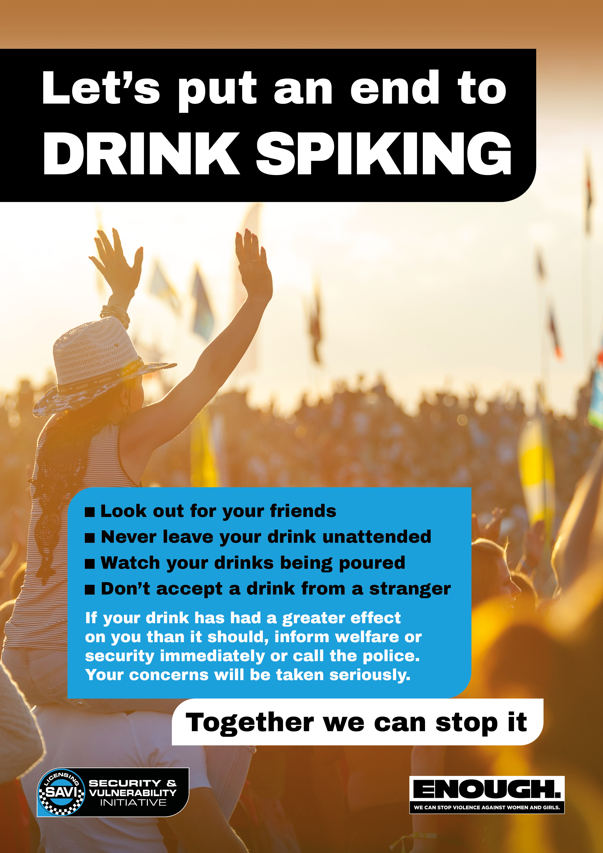 drink spiking posters