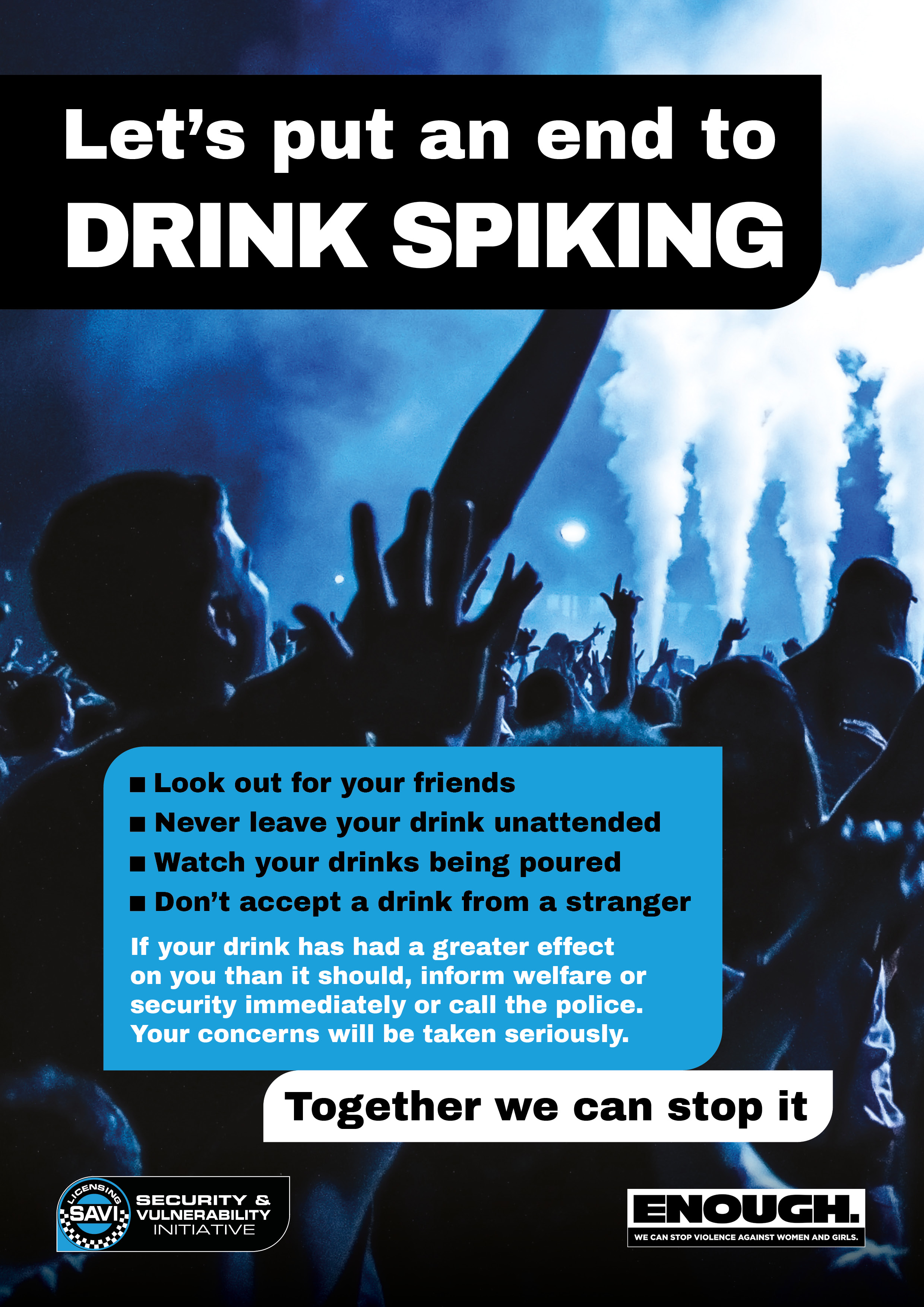 drink spiking posters